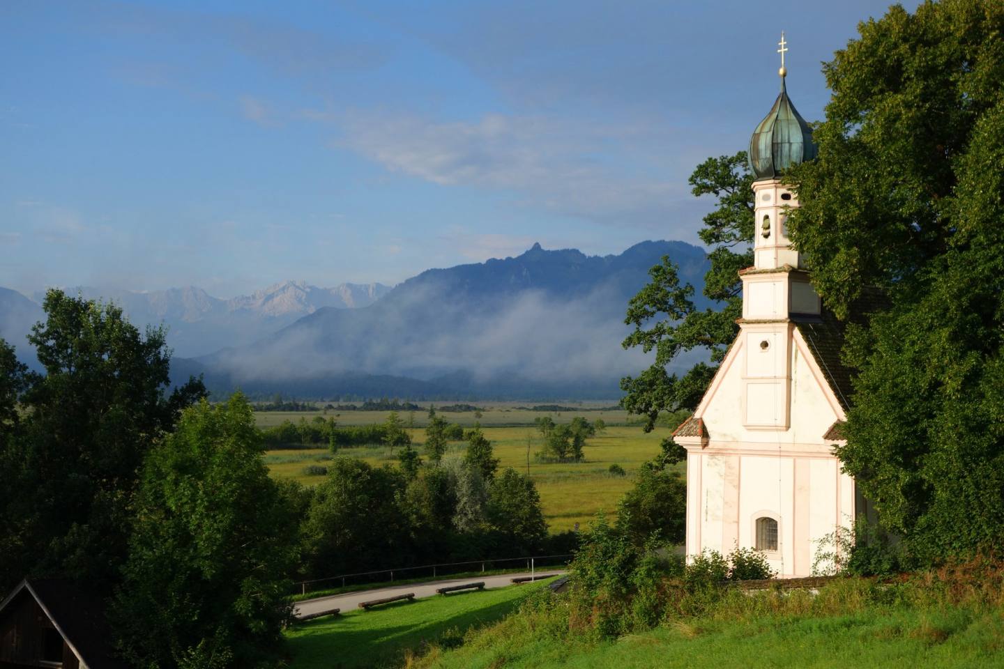 Ramsachkirche am Rand des Murnauer Mooses