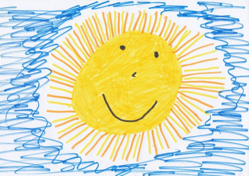 kita-kinderzeichnung Kinderzeichnung Sonne
